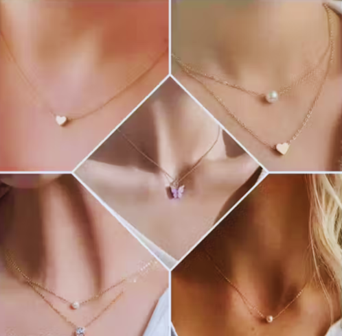 Necklace and chain combo for girls Pack of 5